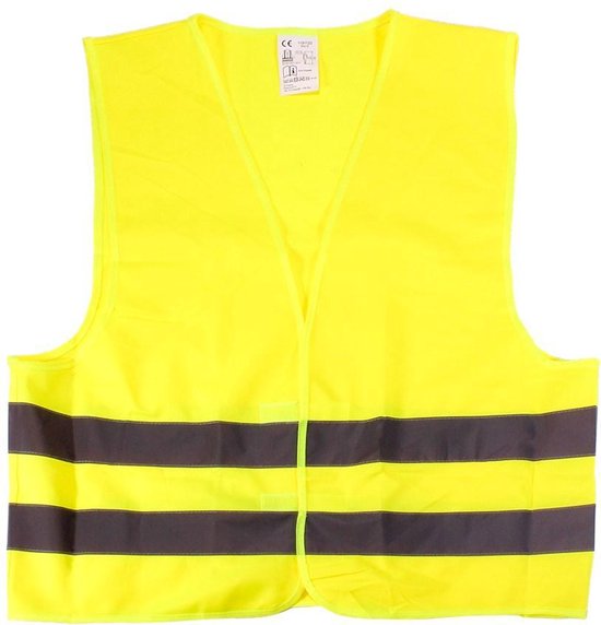 Gilet de sécurité réfléchissant - Veste de sécurité - Jaune