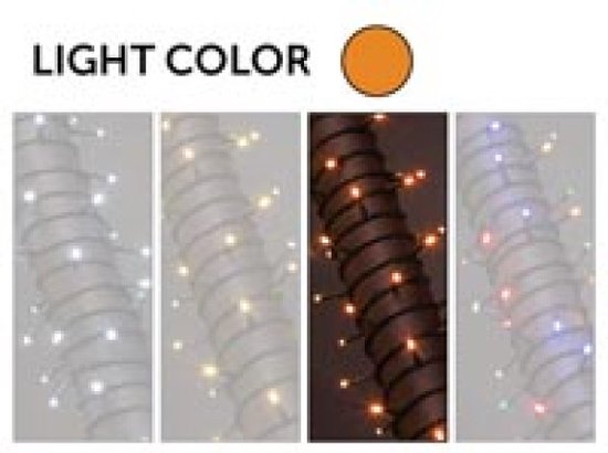 Kuma LED, guirlande lumineuse, 12 m, 1020 LED, blanc Arizona, câble noir, pour l'intérieur et l'extérieur, modulateur, 24 V
