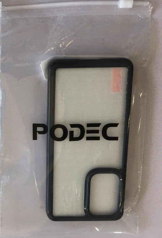 Podec Case Suitable for Samsung Galaxy A53 Black and Transparent Phone Case - Anti-Shock Case Cover with 2x Screen Protector