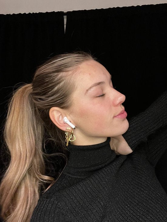 Ecouteurs sans fil Golden Sound - Ecouteurs Bluetooth - Ecouteurs sans fil - Earpods - Ecouteurs pour le sport - Convient pour Smartphone et ordinateur portable - Blanc