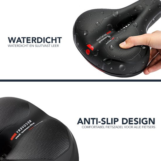 Achaté Fietszadel - Unisex - Extra Comfortabel - Ventilerend - Incl. Zadelhoes en Installatiemateriaal