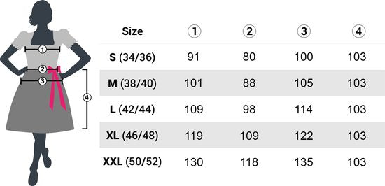 Dressforfun Maxi-Dirndl Neuschwanstein modèle 2 L - costume pour habiller halloween party wear carnaval costume carnaval party wear - 304647