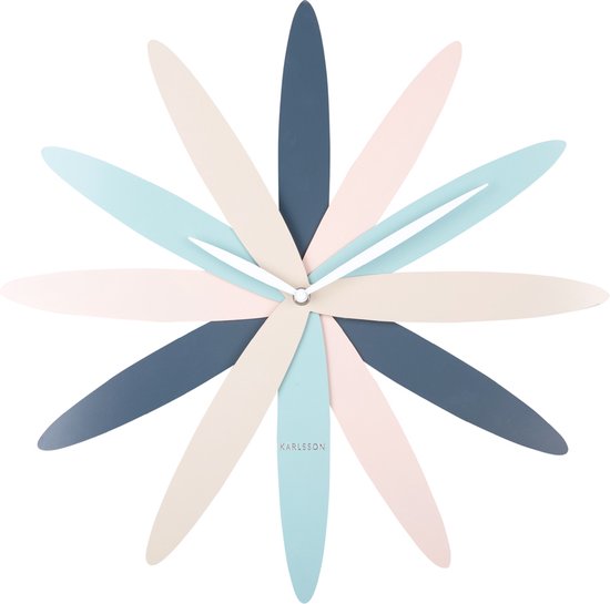 Horloge murale Karlsson Bloom - Multicolore - Ø45cm - Horloge murale moderne