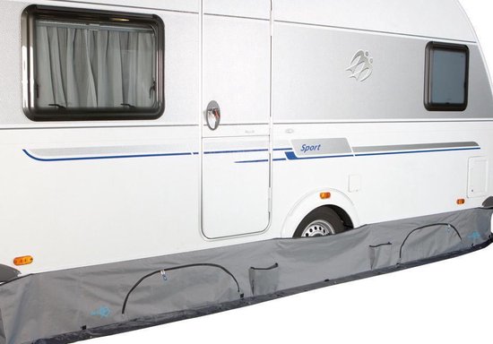 Bo-Camp - Coupe-tirage pour caravane - Universal deluxe - Avec compartiment de rangement