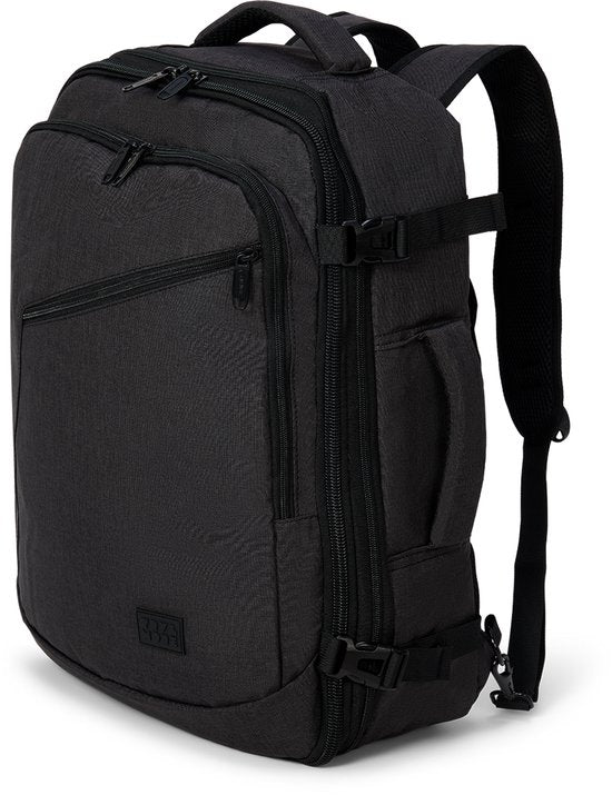 TRVLMORE Sac de voyage - Sac à dos 40L - Bagage à main - Anti-éclaboussures - Sac à dos - Sac de week-end - Mesdames et Messieurs - Anthracite