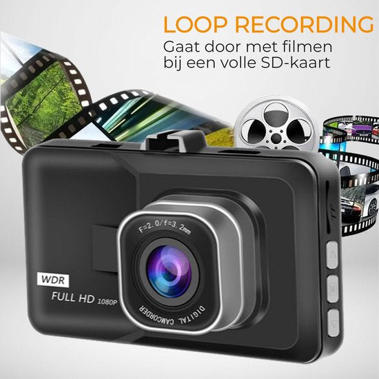 Denver Dashcam - Dashcam pour voiture - FULL HD - G-Sensor - Loop Recording - Night Vision - CCT1610