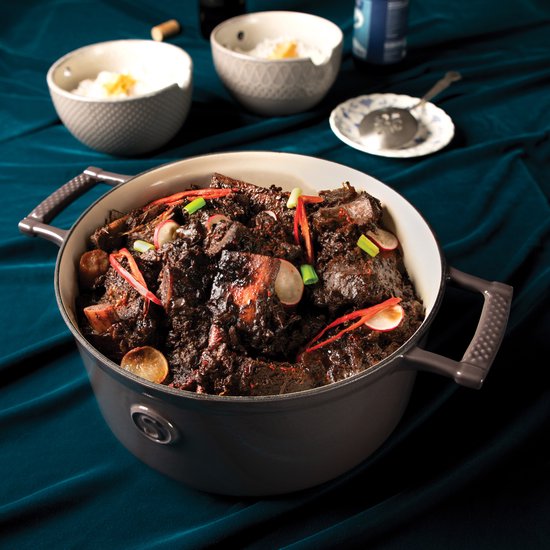 Cocotte en fonte - Saveur Selects - Ø25 cm - Sans PFAS - Compatible induction et toutes sources de chaleur - Gris