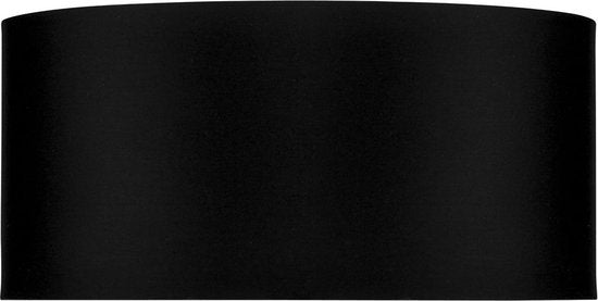 It's About RoMi - Abat-jour rond - Design cylindrique moderne - Ø 47 cm, H 23 cm - Coton - Noir