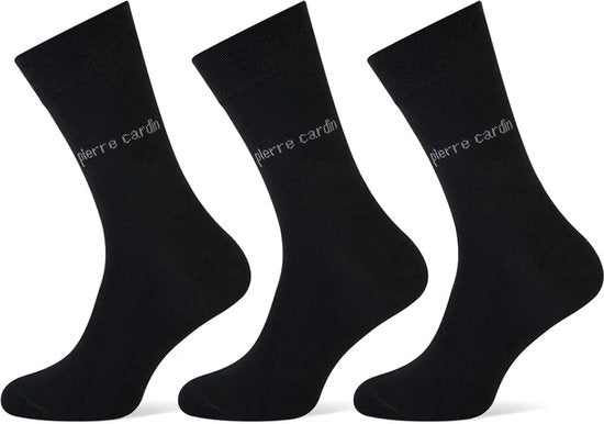 Pierre Cardin Chaussettes homme 3 paires -Coton - 42 - Gris