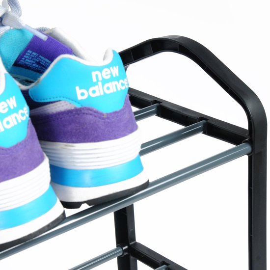 Rangement pour chaussures - Support pour chaussures - Rangement pour chaussures - Rangement pour chaussures - Etagère pour chaussures - Support pour chaussures - Présentoir pour chaussures - Noir - 79x19.5x45cm