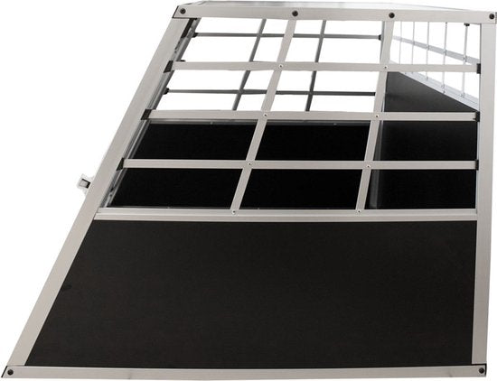 Boîte de transport pour chiens - Juskys - XL - aluminium