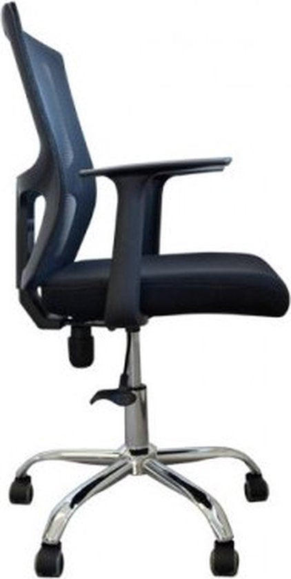 BRASQ OC200 Ergonomic Office Chair Black with Breathable Mesh - Chaises de bureau - Réglable en hauteur - Gaming chair 49 x 47 x 94 cm