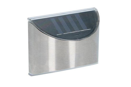 Grundig Eclairage extérieur - Applique - Alimentation solaire - 4x LED - Interrupteur marche/arrêt - acier inoxydable