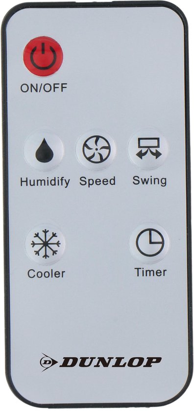 Dunlop Aircooler - 3-en-1: Refroidisseur d'air, Ventilateur, Humidificateur - Mobile - 4 Litres - 270m3/h