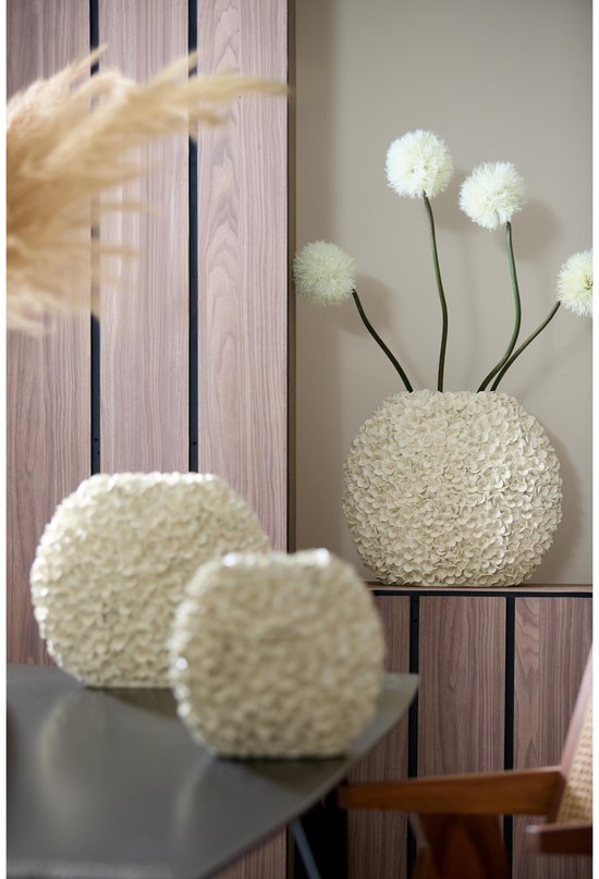 Light & Living Vase Phylia - Blanc - 52x23x46.5cm - Plastique - Moderne - Vase à fleurs - Décoration intérieure - Vase décoratif pour le salon ou la chambre à coucher