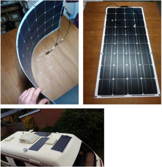 Panneau solaire - Panneau solaire flexible - Panneau solaire campeur - Panneau solaire portable - Durable - Ecologique - 100x 50 cm