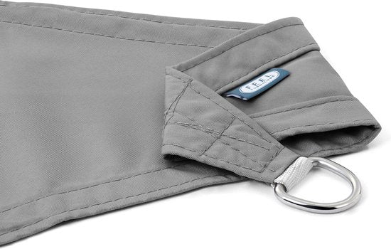 Feel Home - Toile d'ombrage - Protection solaire - Triangle - 3,6 m - Gris foncé