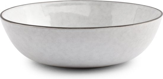 S|P Collection Bol 13xH4cm blanc Fina (Lot de 4)