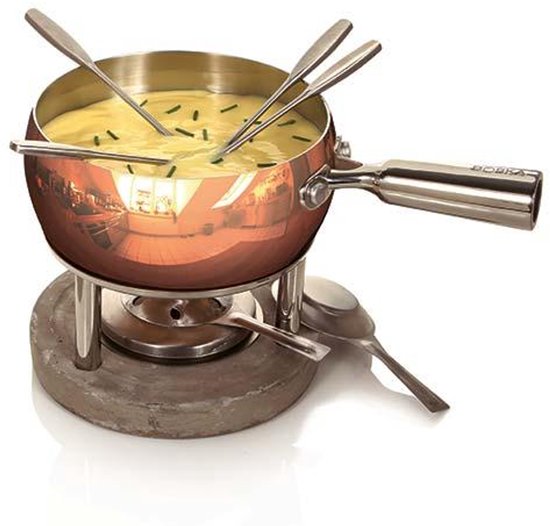 Set à fondue Boska en cuivre - Fondue au fromage - pour 1300 grammes de fromage - 1.7 L