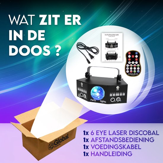 MSP Pulse FX 7 - lampe disco - boule disco - laser - boule disco - LED - DMX - party lighting