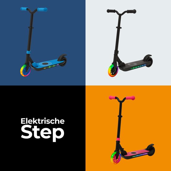 Scooter électrique Denver pour enfants - 10km/h - Scooter pour enfants - Lumières LED - 6km d'autonomie - SCK5500BU