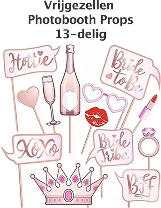 Happy Goods Bride to Be Decorations - Balloons & Accessories - 38 Pieces - Bachelorette Party Woman - Bride to Be Sash - Team Bride - Bachelorette Party - Slingers