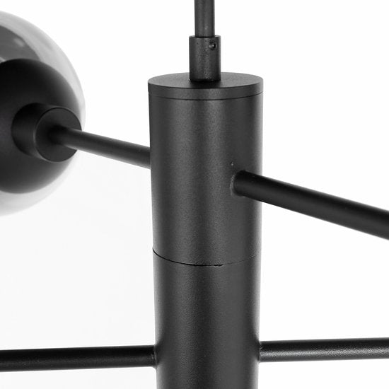 Steinhauer - lampe suspendue - Constellation - noir - métal - Ø 90cm - E14 - 3804ZW
