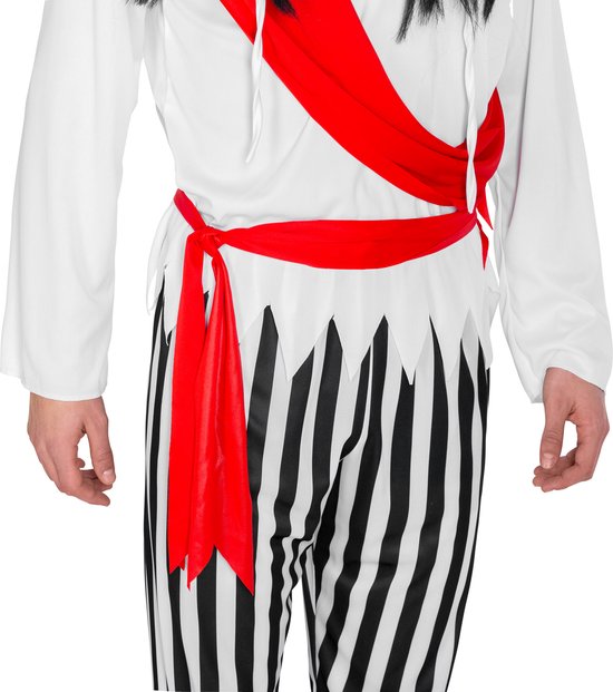 costume homme pirate capitaine borgne Henry S dressforfun - déguisement halloween - fête de carnaval - blanc - rouge
