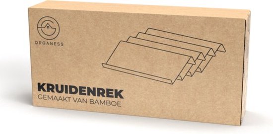 Organess Spice Rack Drawer - 4 Layer - For 28 Spice Jars - Bamboo - Spice Organiser - Kitchen Drawer Organiser