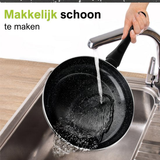 CeraFusion Ceramic Pan Set 3-piece - Poêle à frire 20, 24 & 28 cm - Poêles à frire - Set de poêles à frire - Poêles à induction - Poêle - Sans PFAS