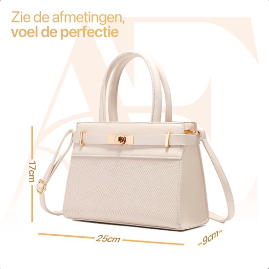 Aramae® - Sac à main pour femmes - Sac à bandoulière pour femmes - Cadeau pour femmes - Blanc