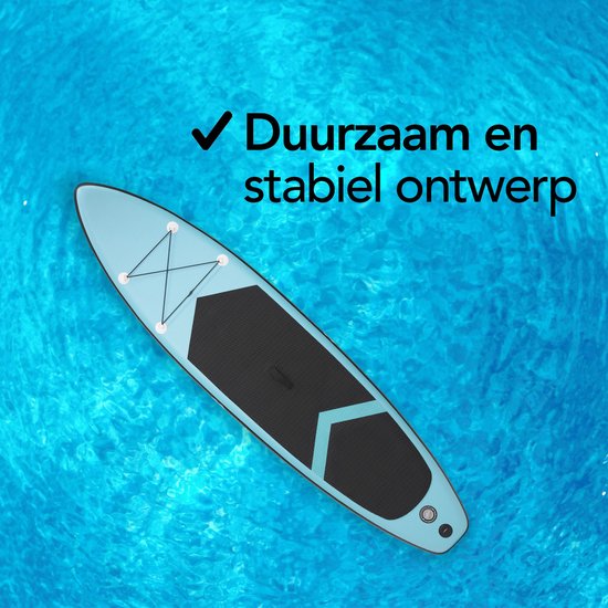 Brixy SUP Board - Inflatable Paddle Board - Set complet - 320 cm - Max. 150 kg - Turquoise