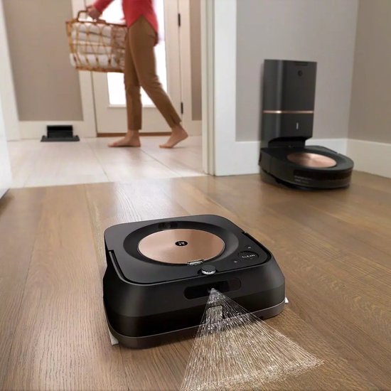 iRobot Braava Jet M6 - Robot laveur - Noir - M6132 - Robot laveur - Avec application - Assistant vocal - Goole & Alexa - Smartmapping
