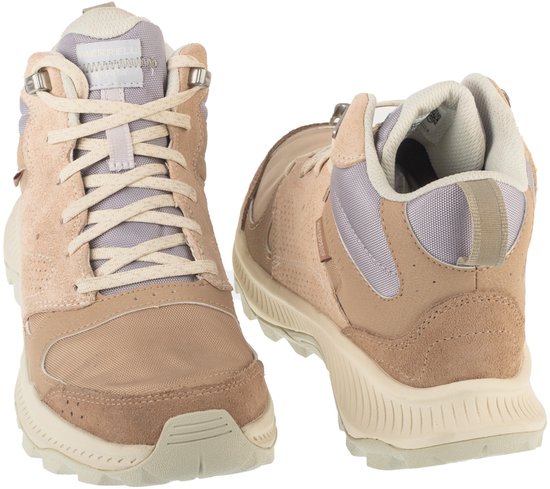 Merrell Tempo Sol Mid WP, Femmes, Beige, Chaussures de trekking, taille : 41