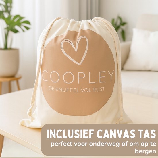 Coopley Weighted Soft Toy 2Kg - Jouet souple lesté - Andy Monkey - Animal en peluche lesté - Jouet sensoriel - Pour enfants et adultes - Marron - Avec sac de rangement en toile