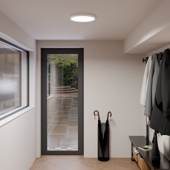 Nolt Plafonnier Dimmable - Eclairage de salle de bain - 24W - ⌀ 30cm - Blanc