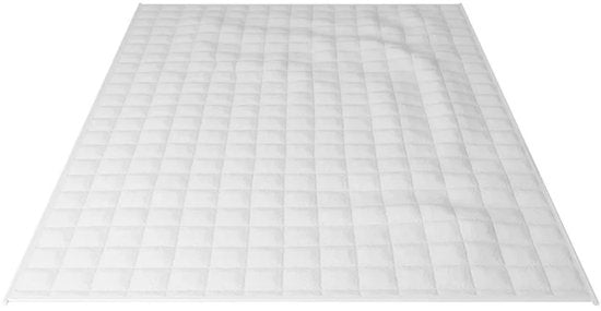 Couverture d'aggravation / Couverture lourde / Couverture de poids - 135x200 cm - 7kg - Blanc