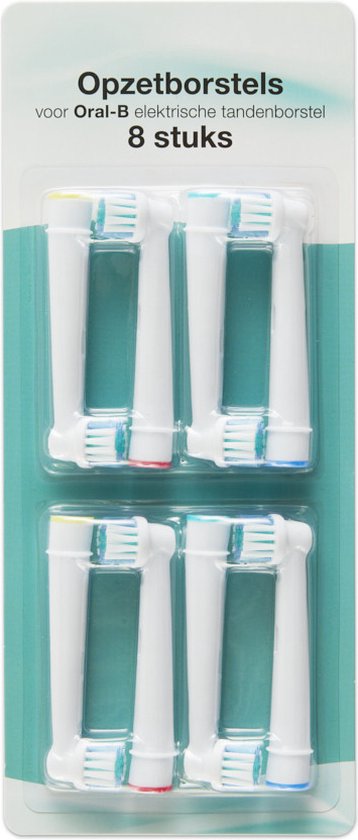 Mycare+ Brush heads - 16 Pieces - Replacement Brushes for Oral B - Brush heads for Electric Toothbrush - White
