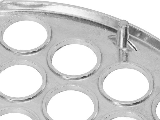 Appareil à pelmeni - Appareil à boulettes et raviolis - Alliage d'aluminium - Cuisine DIY - Fêtes de famille - Pique-nique - Argenté - 37 trous