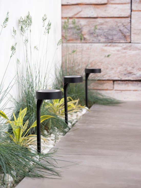 Luxform AYR Orange - Lampes solaires de jardin 2 pièces - LED - Noir
