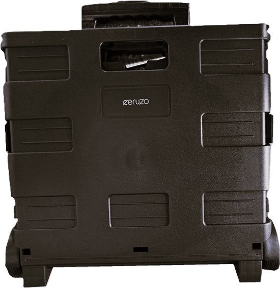 Ceruzo Chariot de supermarché avec caisse pliante - 50 litres avec 2 roues - pliable - caisse de supermarché - noir