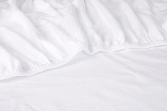 Protège-matelas Kayori - Jersey - (hauteur des coins 40 cm ) Blanc - L 180 x L 200/220 cm - Twin-Jumeaux Perméable à l'air - Convient à Matelas standard / sommier / matelas + surmatelas / lit d'eau - KAY005027-B 180 x L 200/220 cm
