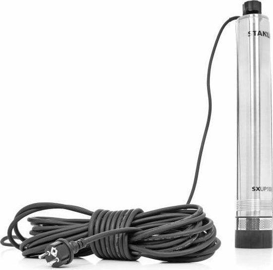 Stanley Pompe pour puits profond STN-P1000SS acier inoxydable 1000 W - Max. 55m - 5200 l/h