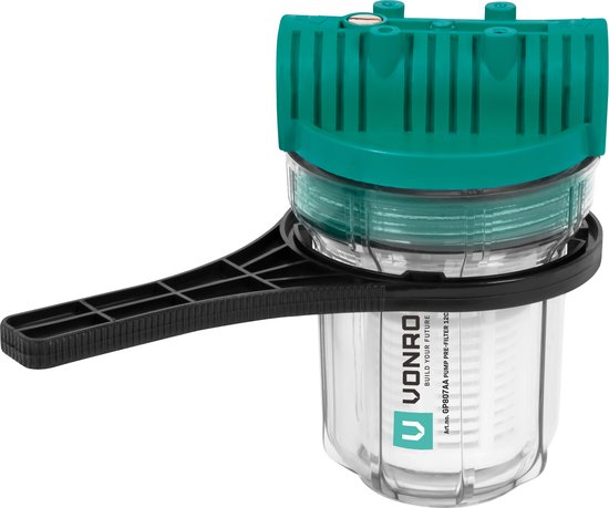 VONROC Préfiltre pour pompes et pompes hydroniques - 12cm - Max. 4000l/h - Préfiltre universel