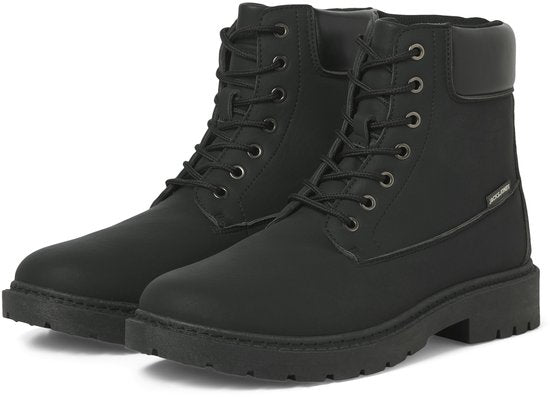 Jack & Jones - Bottes à lacets Thames pour hommes - Noir - Taille 45