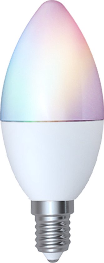 alpina Smart Home RGB Lamp - E14 - 5W - WW + RGB - Smart Lighting - LED - App Control - Voice Control - Amazon Alexa - Google Home