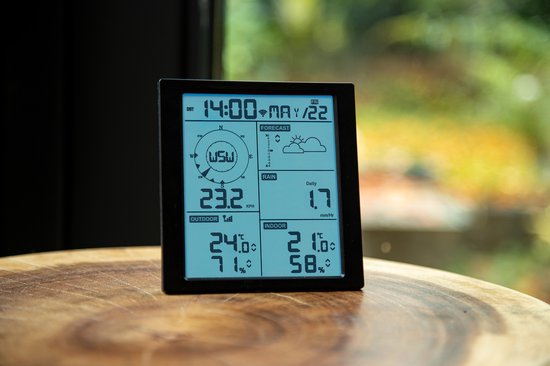 Alecto WS5200 - Station météo professionnelle WiFi avec capteur extérieur - Contrôle par application - 6-en-1