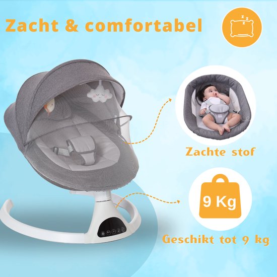 Château gonflable électrique Moxica - Balançoire pour bébé - Balançoire pour bébé - Château gonflable