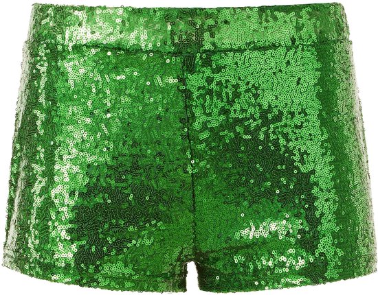 Short à paillettes L - dressforfun - halloween - soirée carnaval - vert