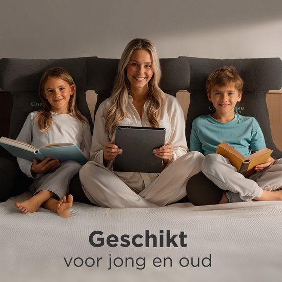 Cozysense® - Coussin de lecture - Coussin de lecture pour le lit - Siège de lecture - Coussin de siège ergonomique avec tissu bouclé - Coussin de lecture - Coussin de lecture - Support grand format pour le dos, la nuque et les bras - Coussin de relaxation